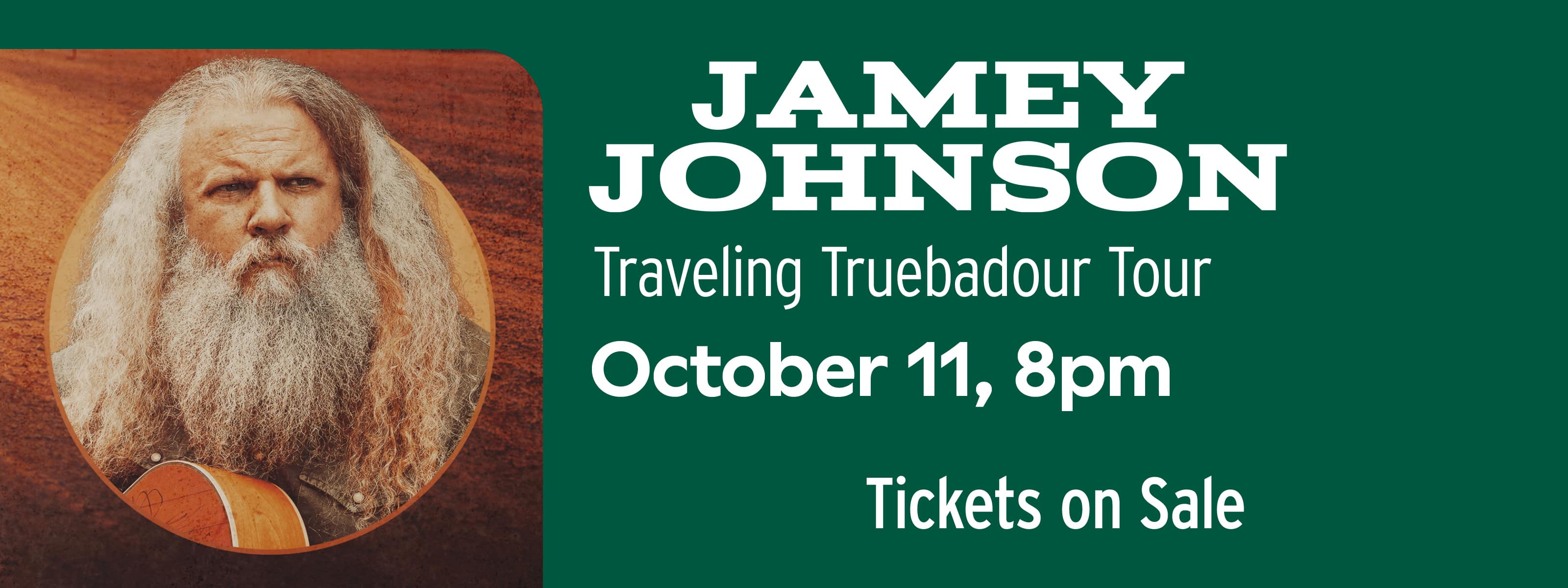 Jamey Johnson – Traveling Truebadour Tour October 11 at 8pm